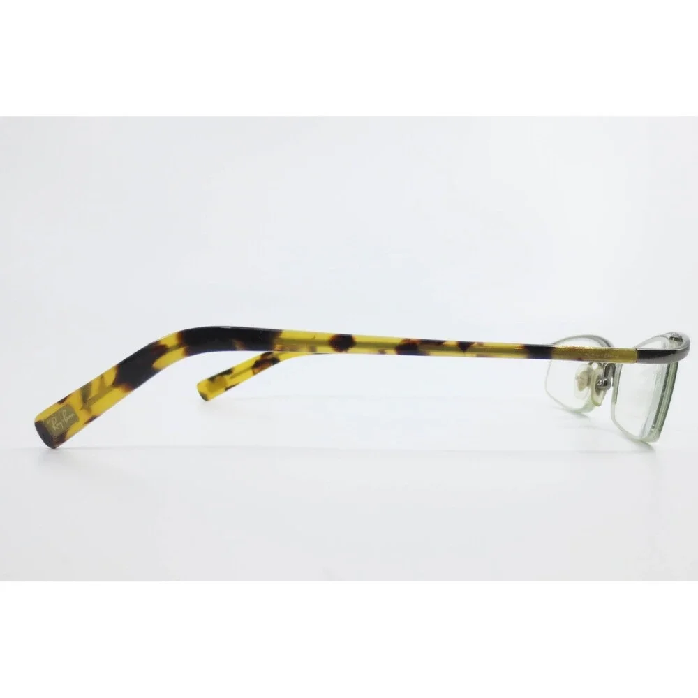 Ray-Ban RB8586 1000 Titanium Eyeglasses Gunmetal Tortoise Rectangular 51-17-135